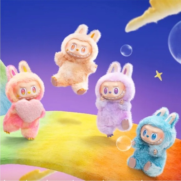 NWT Labubu Big Into Energy Pop Mart Blue Hope - Picture 10 of 11